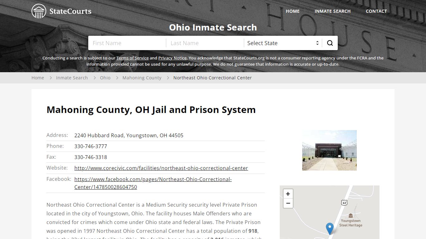 Northeast Ohio Correctional Center Inmate Records Search ...